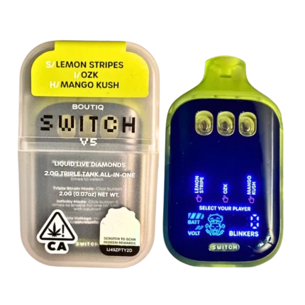 BOUTIQ SWITCH V5 (3 in 1) “LEMON STRIPES” (S) x “OZK” (I) x “MANGO KUSH” (H)