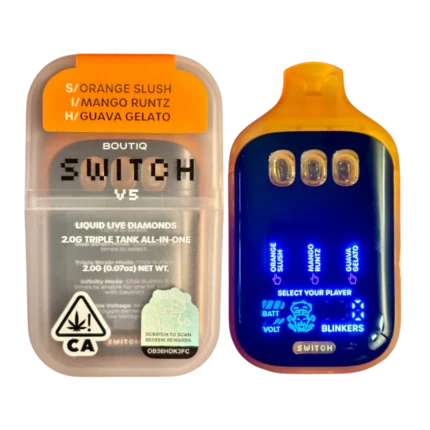 BOUTIQ SWITCH V5 (3 in 1) “ORANGE SLUSH” (S) x “MANGO RUNTZ” (I) x “GUAVA GELATO” (H)