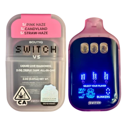 BOUTIQ SWITCH V5 (3 in 1) “PINK HAZE” x “CANDYLAND” x “STRAW-HAZE” (SATIVA)