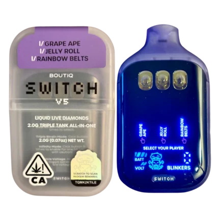 BOUTIQ SWITCH V5 (3 in 1) “GRAPE APE” x “JELLY ROLL” x “RAINBOW BELTS” (INDICA)